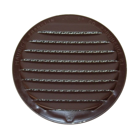 Maurice Franklin Lou Maurice Franklin Louver 6 in. W X 6 in. L Gloss Brown Aluminum Mini Louver RLB-100 6